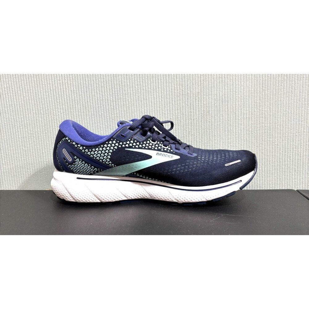 Brooks Ghost Women’s Running Shoes Navy Blue Mint Green 9.5 B Medium